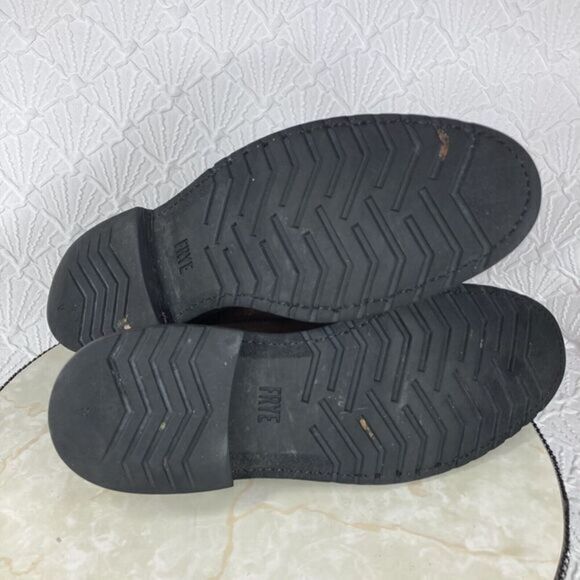 Frye Shoes Men Size 12 Brown Distressed Leather James Wingtip Attractive Oxfords - Picture 11 of 12